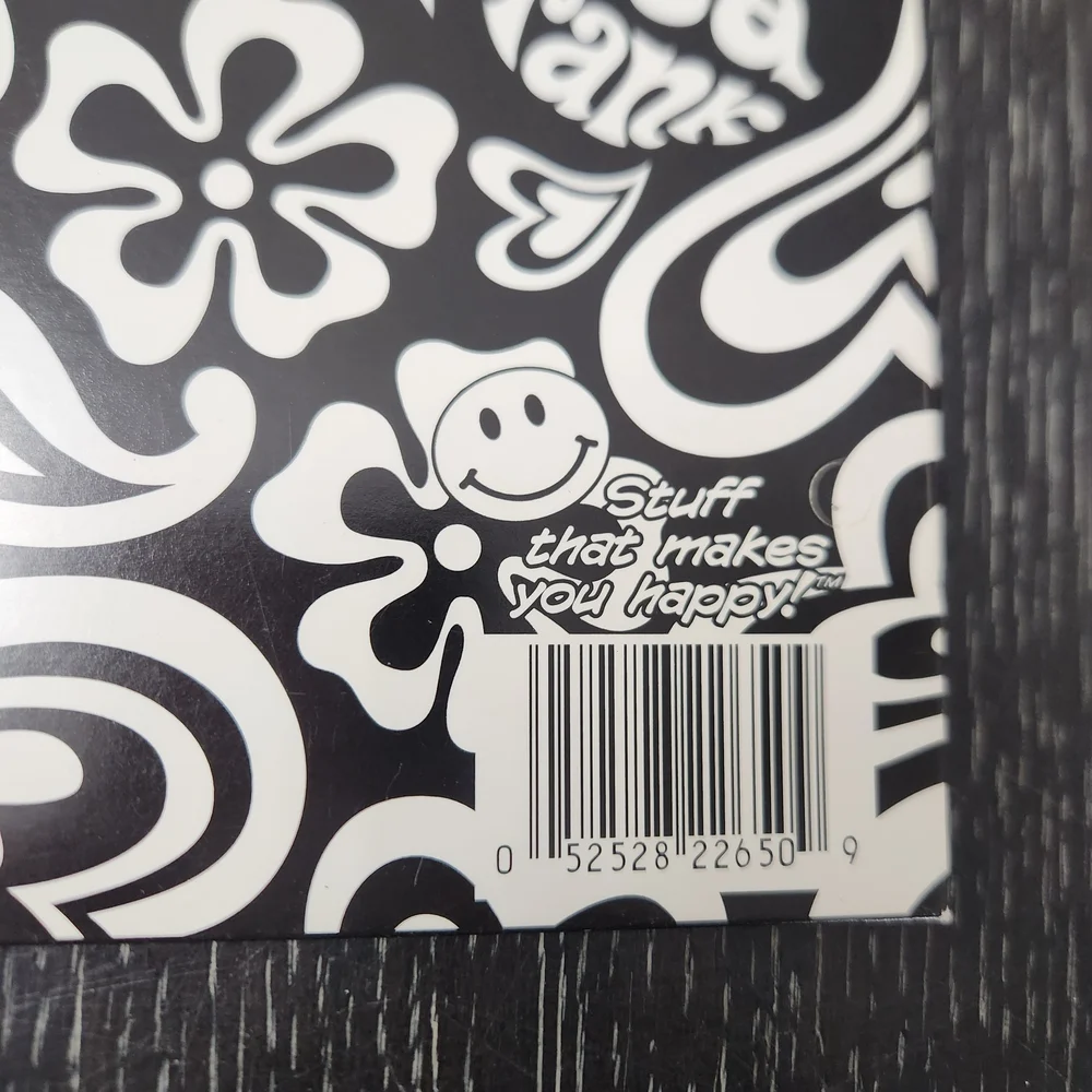 Vintage Lisa Frank Black and White Heart Pattern 2 Folders